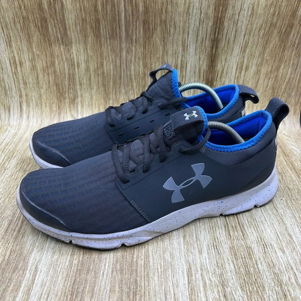 Under Armour Drift RN Men's Size‎ 11.5 Running Shoes Gray Blue 1274072-008